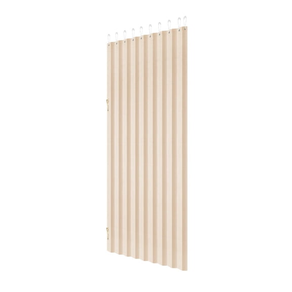 YONGKANG Accordion Door 47 x 78 Inch Beige Folding Door Fabric Room Divider with Hanging Hooks Magnetic Closure for Doorways Closets Bedrooms Bathrooms Living Rooms