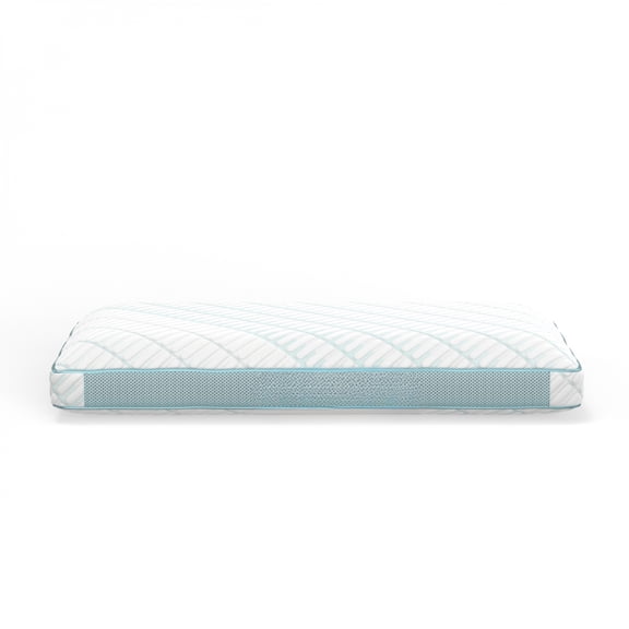 YONGKANG Cooling Low Loft Firm Bed Pillow Charcoal Infused Polyurethane Foam Pillow with Dual Sided Phase Change Cooling Cover for All Sleepers