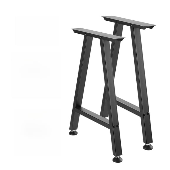 YONGKANG  Trapezoid Steel Table Legs Set of 2 Black Heavy Duty 2204 lbs Max Load for Home Office Desk Coffee Dinner Bar Tables