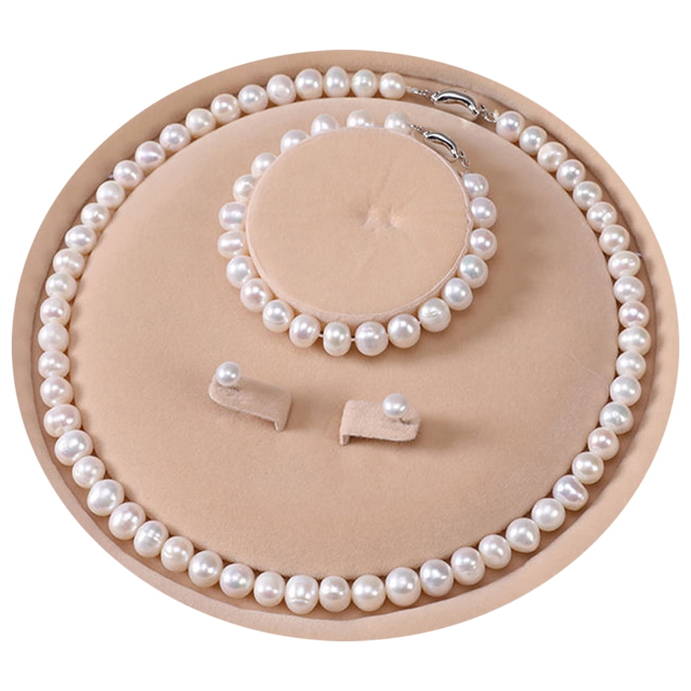 HIBRO Jewelry Set for Girls 8-12 Jewelry Suitcase Large Pearl Earrings  Pearl Necklace For Women Girls Pearl Tassel Earrings Necklace For Women  Girls Piercing Studs Earrings For Women 