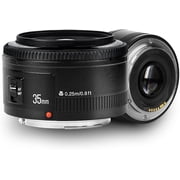 YONGNUO YN35mm F2 Lens 12 AF/MF Wide-Angle Fixed/Prime Auto Focus Lens for Canon EF Mount EOS Camera