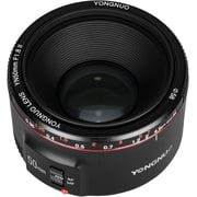YONGNUO YN50mm F1.8 II Standard Prime Lens, AF/MF Auto Manual Focus, 0.35m Min Focus Distance, Black for Canon EF Mount EOS Cameras