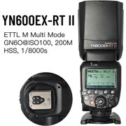 YONGNUO YN600EX-RT II TTL Speedlite Flash for Canon EOS Cameras, HSS 1/8000s, Wireless Master Flash with USB Firmware Upgrade