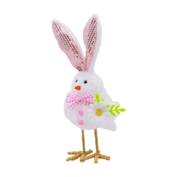 YONGSHI Featherly Friend Spring Easter Fabric Bird Easter Decoration Doll Bird Tabletop Decoration Matrix Ornameent,Easter Bunny Ornament, Tiered Tray Decorations, Tabletop Decor