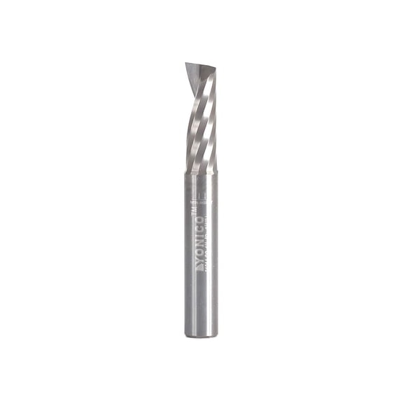 YONICO Solid Carbide Single Flute Upcut End Mill Router Bits CNC Spiral ...