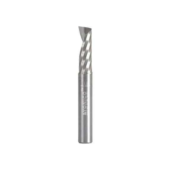YONICO Solid Carbide Single Flute Upcut End Mill Router Bits CNC Spiral O Flute 1/4-Inch Diameter 1/4-Inch Shank 31014-SC 1/4" Shank 1/4" Diameter - 3/4" Length