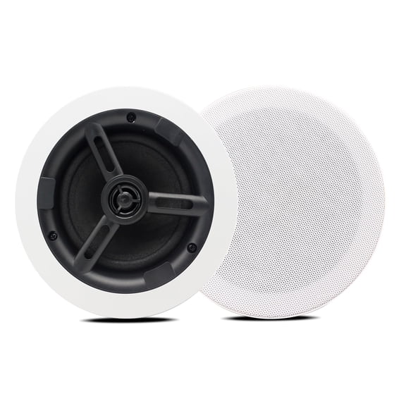 YONIQ in-Ceiling Speakers 5 Inch, 8 Ohm Passive Home Audio Ceiling Speaker System, Flush Mount High Fidelity Sound for Home Theater, Kitchen, Living Room (2Pack)