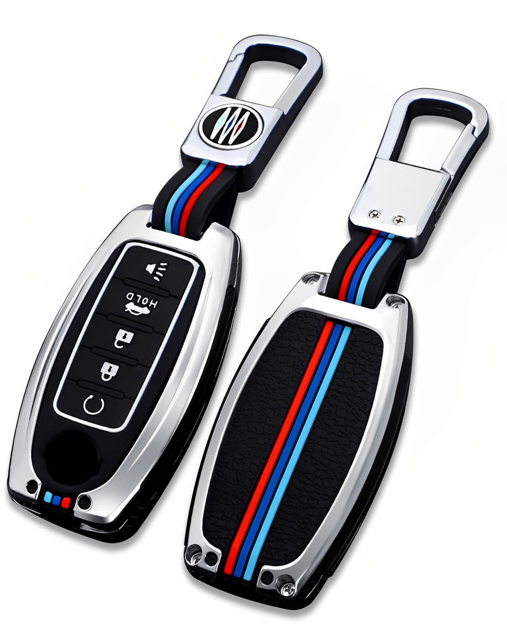 Leather Key Fob Cover for Honda Fits Accord Civic Pilot, CR-V, Vezel