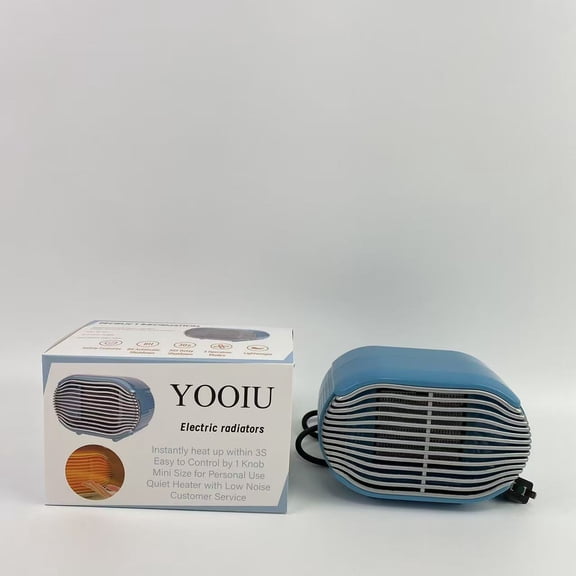 YOOIU Electric radiators,Space Heater Electric Portable Heater, Ceramic Heater for Indoor Use, Small Personal Mini Heater with Adjustable Thermostat for Office Desktop Room Home use