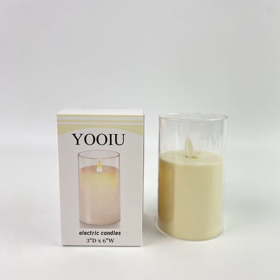 YOOIU electric candles,Pure White Flameless Candles, Battery Operated Candles, LED Candles, Fake Candles