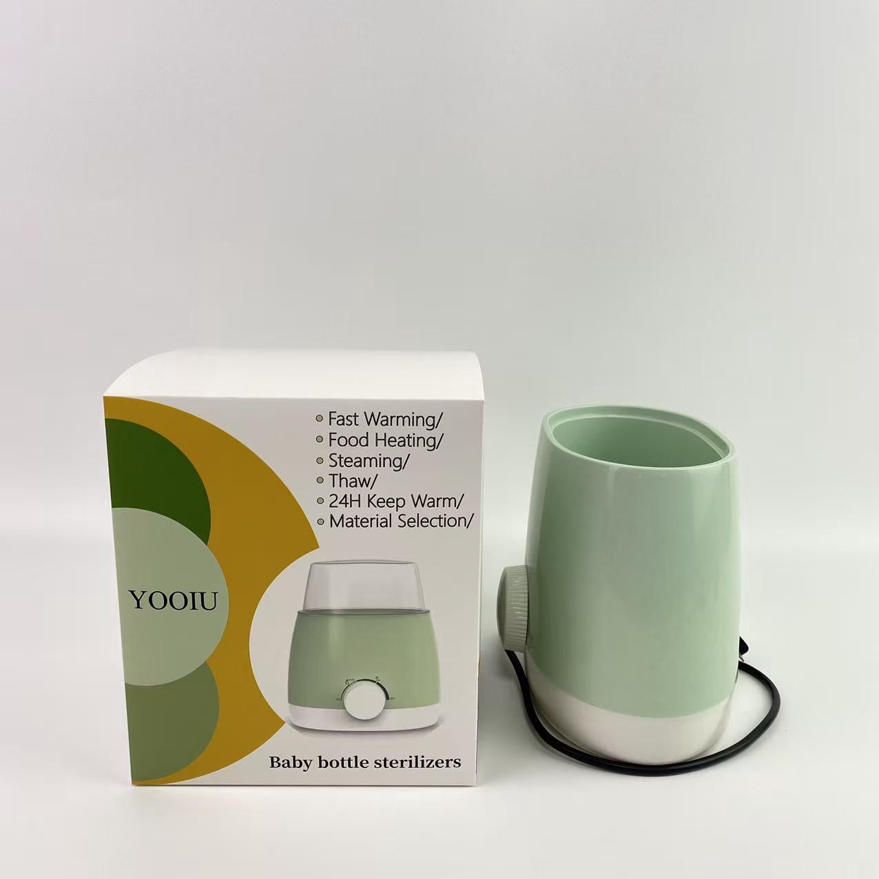 YOOIU wise Baby bottle sterilizers,Fast Bottle Warmer for Breastmilk with Smart Temperature Control, Keep 24H, Sterili-zing, Heat Food, Thaw, Double Bottle Warmer for All Bottles