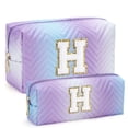 thumbnail image 1 of YOOLIFE 2 Pieces Makeup Bags for Women, Travel Toiletry Bag with Makeup Pouch Cosmetic Bag Beauty Bag Cute Pink Makeup Bag, 1 of 6