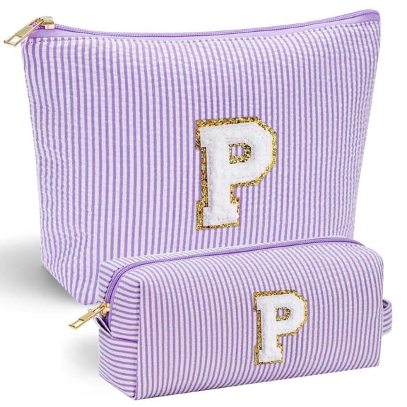 YOOLIFE 2 Small Make Up Bag - Travel Makeup Bag Makeup Pouch Makeup Bags for Women Cosmetic Pouch Cute Makeup Bag Makeup Bag Set Personalized Gifts Mom Gifts for Women Her 40th Birthday Gifts Women p