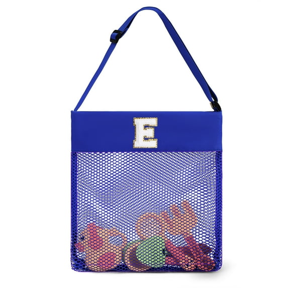 YOOLIFE Beach Bags, Mesh Beach Tote for Women, Personalized Mesh Beach Bag, Swim Bag for Women, Initial Beach Accessories Travel Tote Bag