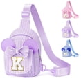 thumbnail image 1 of Yoolife Initial Backpack for Women, Travel Crossbody Bags for Her, Cute Sling Gift Bag, Birthday Gifts for Women, Travel Essentials, Purple, K, 1 of 8