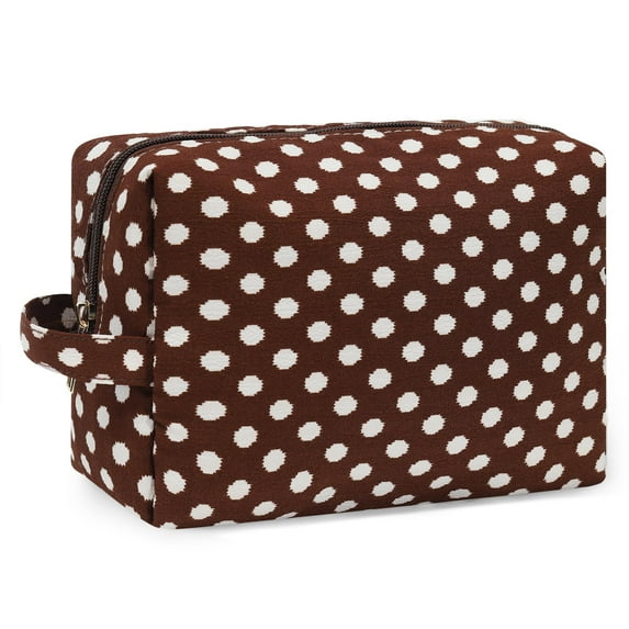 YOOLIFE Cosmetic Bag Cute Makeup Bag, Travel Makeup Bag Makeup Pouch Gifts for Her Teen Girl Gifts Toiletry Bag Diamond Shape Plaid