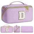 thumbnail image 1 of YOOLIFE Cosmetic Bag Makeup Travel Bag, Small Makeup Bag with Zipper Adjustable Strap Travel Make Up Organizer Case Personalized Gifts for Women, 1 of 7