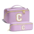thumbnail image 1 of YOOLIFE Cosmetic Bag Makeup Travel Bag, Small Makeup Bag with Zipper Adjustable Strap Travel Make Up Organizer Case Personalized Gifts for Women, 1 of 7