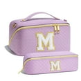 thumbnail image 1 of YOOLIFE Cosmetic Bag Makeup Travel Bag, Small Makeup Bag with Zipper Adjustable Strap Travel Make Up Organizer Case Personalized Gifts for Women, 1 of 7