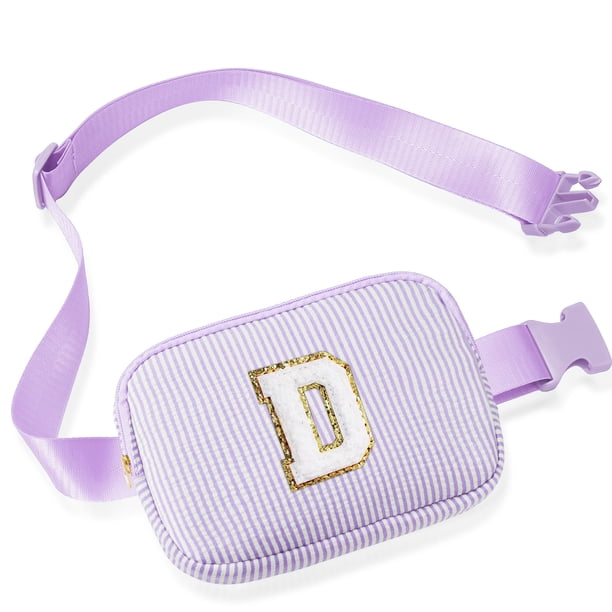 Yoolife Initial Waist Bag for Girls Personalized Travel Fanny Pack