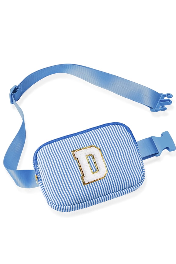 Initial Waist Bag for Girls Personalized Travel Fanny Pack Belt Bag Waist Bag Unique Graduation Birthday Gifts for Ages 12-14 Girls Teens Kids