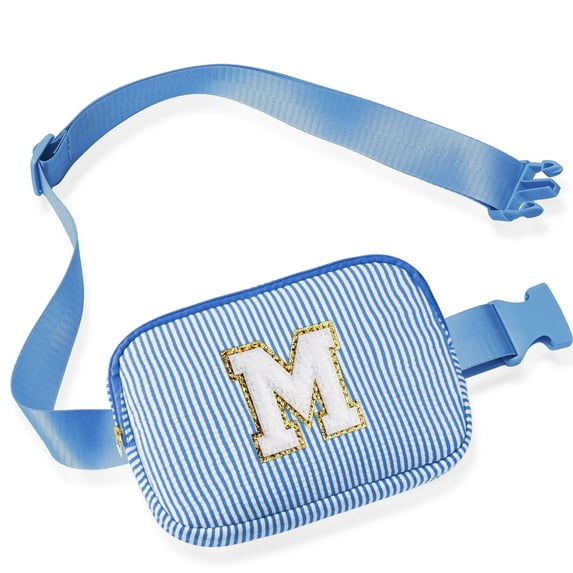 YOOLIFE Crossbody Bags for Women, Initial Crossbody Bag Belt Bag Fanny Pack Birthday Personalized Gifts for Daughter Sister Friends