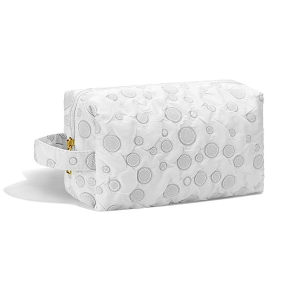 YOOLIFE Cute Makeup Bag for Women Girls, Personalized Green Makeup Pouch for Girls Cosmetic Travel Toiletry Bag for Her