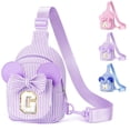 thumbnail image 1 of Yoolife Initial Crossbody Bags for Women, Travel Sling Gift Bag for Her, Cute Backpack, Birthday Gifts for Women, Travel Essentials, Purple, G, 1 of 8