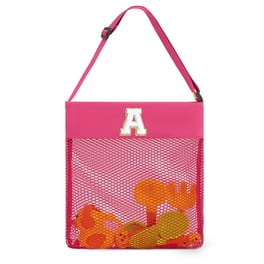 Amazon Personalized Mesh Beach Bags Embroidery Initial Canvas