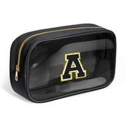 YOOLIFE Initial Travel Makeup Bag Pouch, Clear Toiletry Bag for Women Travel Accessories Cosmetic Bag Skin Care for Teen Make Up Bags Birthday Gifts for Women