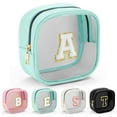 thumbnail image 1 of YOOLIFE Initial Make Up Bag Travel Toiletry Bag for Women, Clear Makeup Bag Organizer Cosmetic Bags Travel Essentials Gifts for Women Teen Girlfriend Teacher Mom Brithday Mothers Day Gifts Blue E, 1 of 7