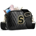 thumbnail image 1 of YOOLIFE Initial Makeup Bag for Women Teen Girls, Travel Cosmetic Bag Make Up Bag Pouch Gifts for Women, 1 of 7