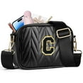 thumbnail image 1 of YOOLIFE Initial Makeup Bag for Women Teen Girls, Travel Cosmetic Bag Make Up Bag Pouch Gifts for Women, 1 of 7