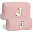 thumbnail image 1 of YOOLIFE Personalized Makeup Bag Cosmetic Bag, Makeup Bag with Small Makeup Brush Bag Travel Toiletry Bag Makeup Pouch Cute Makeup Bag Gifts for Her, 1 of 7