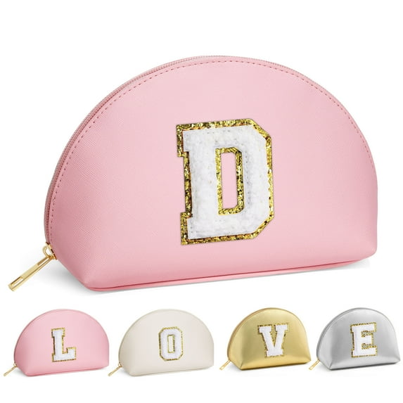 YOOLIFE Preppy Makeup Bag Cosmetic Bag Make Up Bag, Personalized Gift for Teen Girls