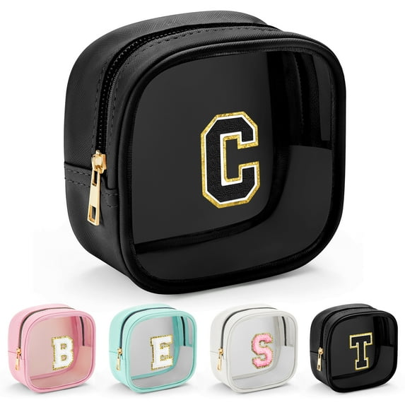 YOOLIFE Travel Clear Makeup Bag Toiletry Bag, Make up Bag Waterproof Toiletry Bags for Women Cosmetic Bag Brithday Gifts for Women Personalized Gifts