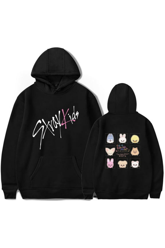 Stray Kids Tour Merch Hoodies New Logo Kpop Felix Hyunjin Fashion Cool Hoodie Men Women Sweatshirts Cosplay Long Sleeve