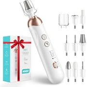 YOOVEE Cordless Electric Nail File Set, Portable Electric Nail Drill Machine, Professional Manicure Pedicure Kit, 5 Speeds Hand Foot Care Tool for Calluses, Thick Nails, Grind, Trim, Polish