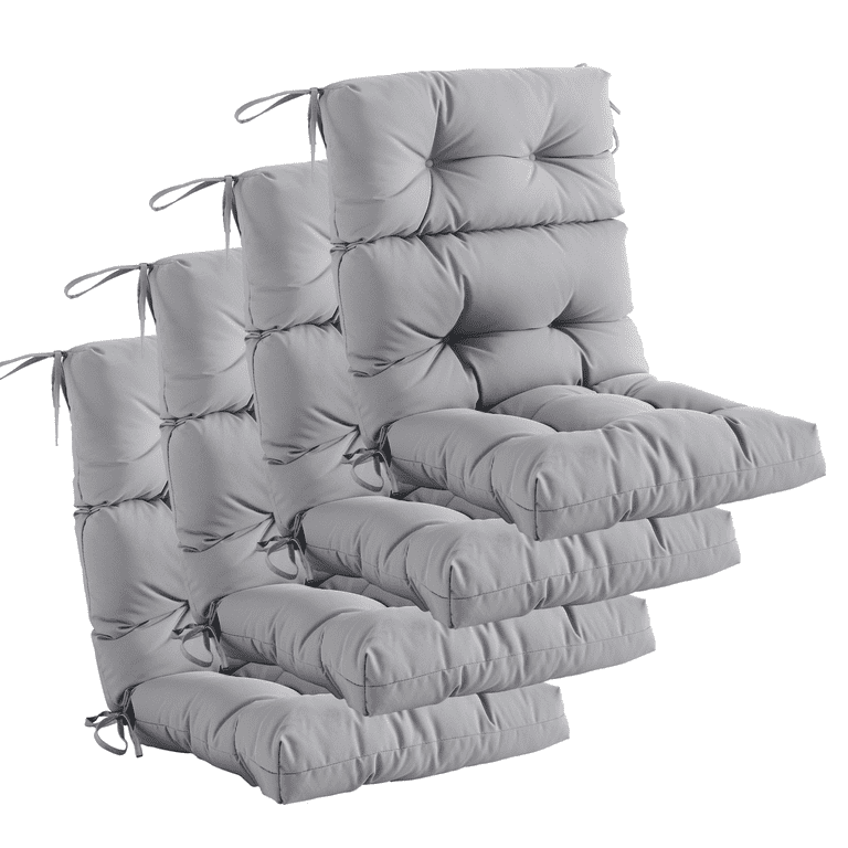 YOOZEKU Outdoor Indoor High Back Chair Cushions Set of