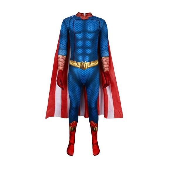 YOOZIO Dark Blue Homelander Costume Cosplay Suit John The Boys The Seven Jumpsuit The Boys Homelander John Cosplay Costume Halloween XXL