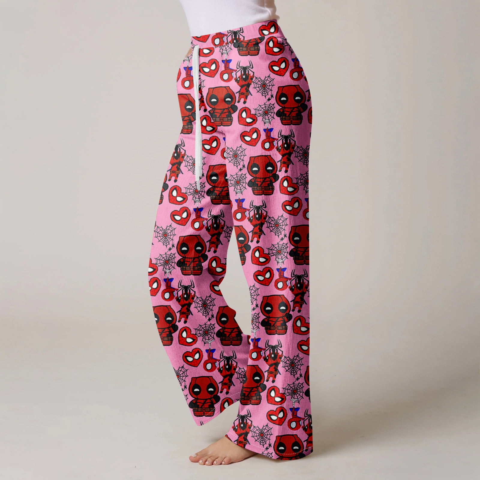 YOOZIO Hot Pink Spider Super Hero Pajamas for Men Spider