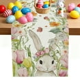 thumbnail image 1 of YOPINCO Easter Table Runner Rabbit & Egg Design Canvas Table Accent Spring Holiday Home Party Kitchen Dining Tableware 13x72 inches, 1 of 22