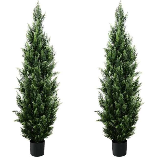 YORI Artificial Cedar Pine Tree Christmas Tree Artificial Topiary Cedar
