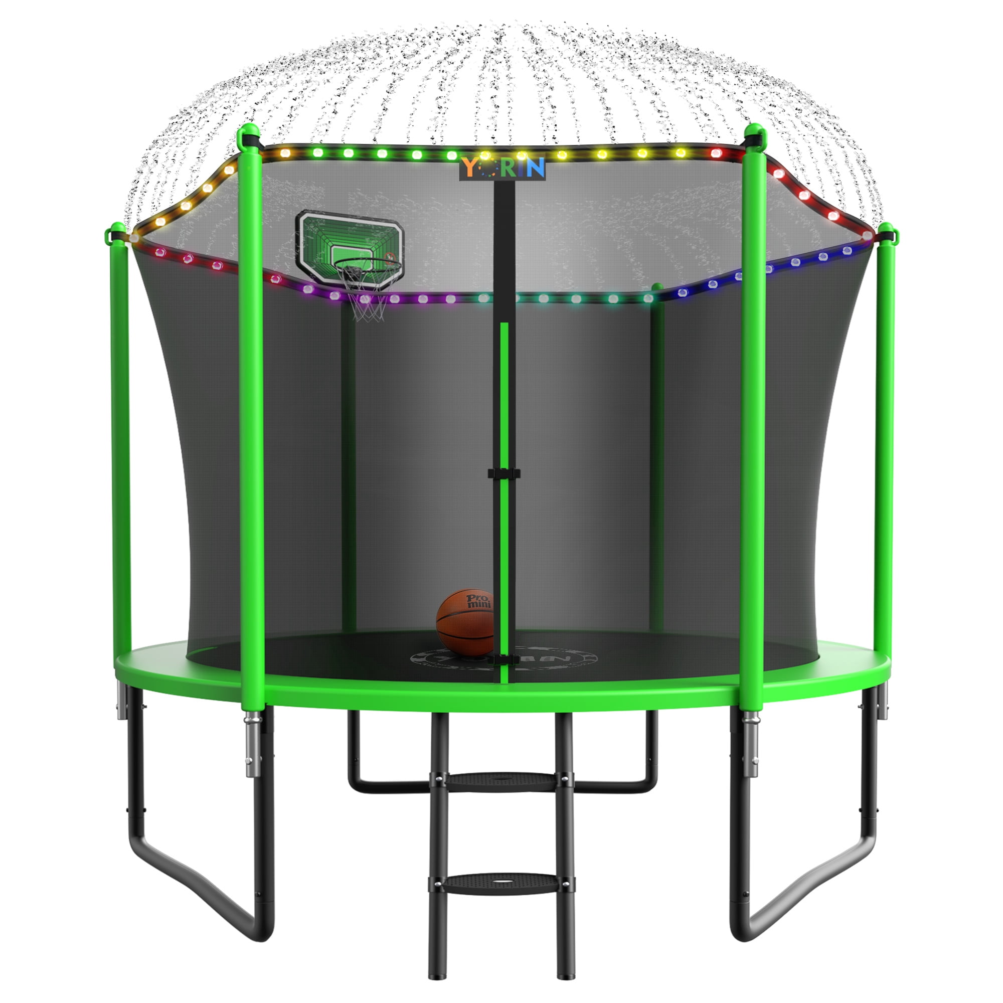 YORIN Trampoline, 10FT Trampoline for 3-4 Kids Adults with