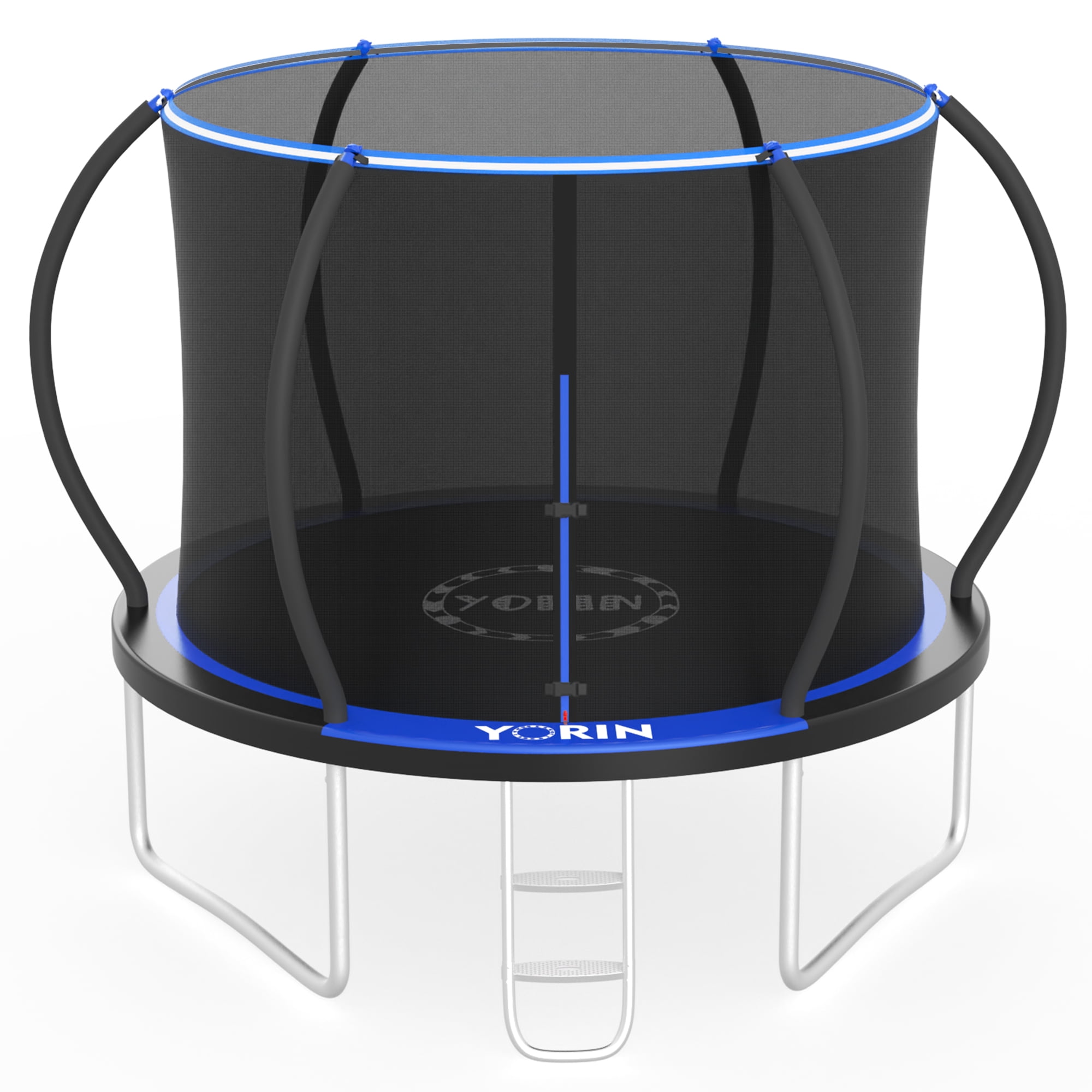 YORIN Trampoline, 10FT Trampoline with Enclosure Net, 1000LBS
