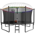thumbnail image 1 of YORIN Trampoline, 1200LBS 12FT 14FT 15FT 16FT Trampoline for 4-5 Kids Adults with Enclosure Net, Basketball Hoop, Ladder, Light, Sprinkler, Outdoor Heavy Duty Round Trampoline, 1 of 9