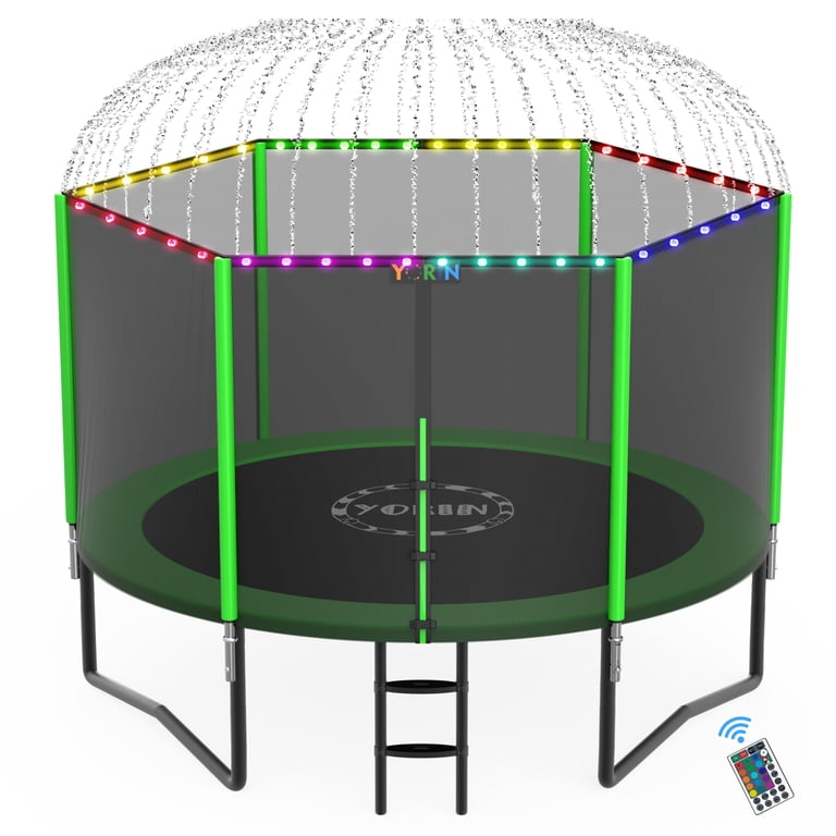 YORIN 10FT Trampoline for Kids & Adults, Outdoors, Safety Net