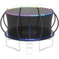 thumbnail image 1 of YORIN Trampoline for 4-5 Kids, 12FT 16FT 10FT 14FT Trampoline for Adults with Enclosure Net, Ladder, Light, 1200LBS Weight Capacity Outdoor Round Recreational Trampoline, Heavy Duty Trampoline, 1 of 8