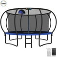 thumbnail image 1 of YORIN Trampoline for 7-8 Kids, 14 FT Trampoline for Adults with Enclosure Net, Basketball Hoop, Ladder, 1400LBS Weight Capacity Outdoor Recreational Trampoline, Heavy Duty Trampoline, 1 of 7