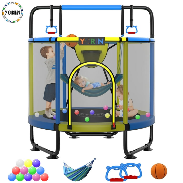 YORIN Trampoline for Kids, 5FT Toddler Mini Trampoline with